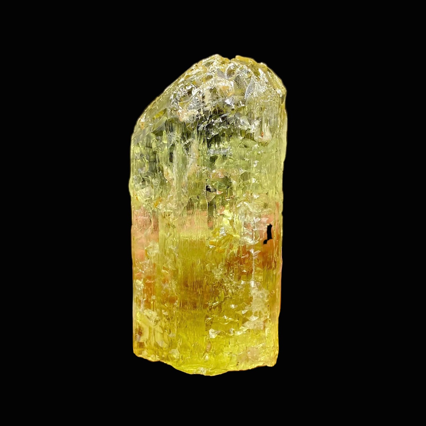 Exceptional Gemmy Heliodor Crystal on Indian Zeolite Matrix | Rare Terminated Specimen from Tamil Nadu DK91