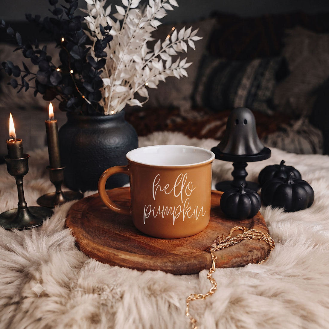 Hello Pumpkin Fall Coffee Mug – Pumpkin Spice Latte Cup Gift for Her