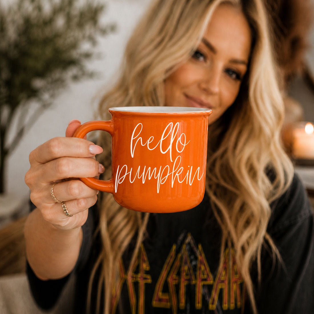 Hello Pumpkin Fall Coffee Mug – Pumpkin Spice Latte Cup Gift for Her