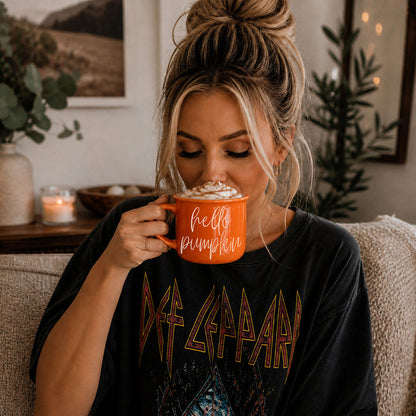 Hello Pumpkin Fall Coffee Mug – Pumpkin Spice Latte Cup Gift for Her