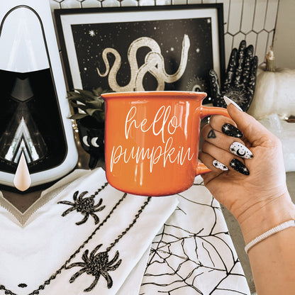 Hello Pumpkin Fall Coffee Mug – Pumpkin Spice Latte Cup Gift for Her