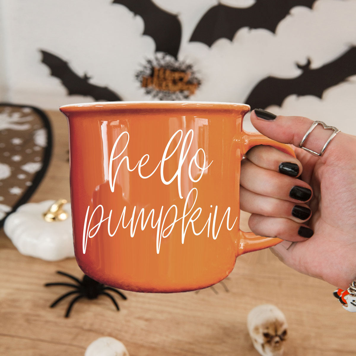 Hello Pumpkin Fall Coffee Mug – Pumpkin Spice Latte Cup Gift for Her