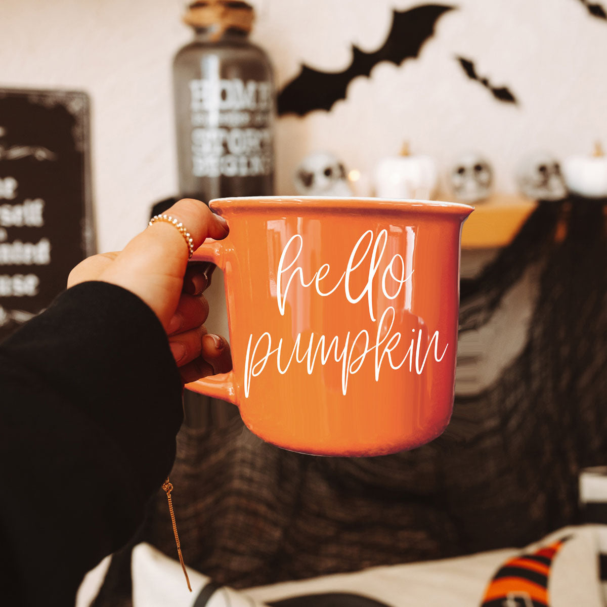 Hello Pumpkin Fall Coffee Mug – Pumpkin Spice Latte Cup Gift for Her
