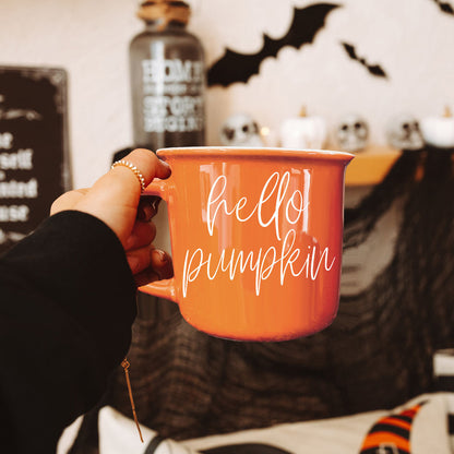Hello Pumpkin Fall Coffee Mug – Pumpkin Spice Latte Cup Gift for Her