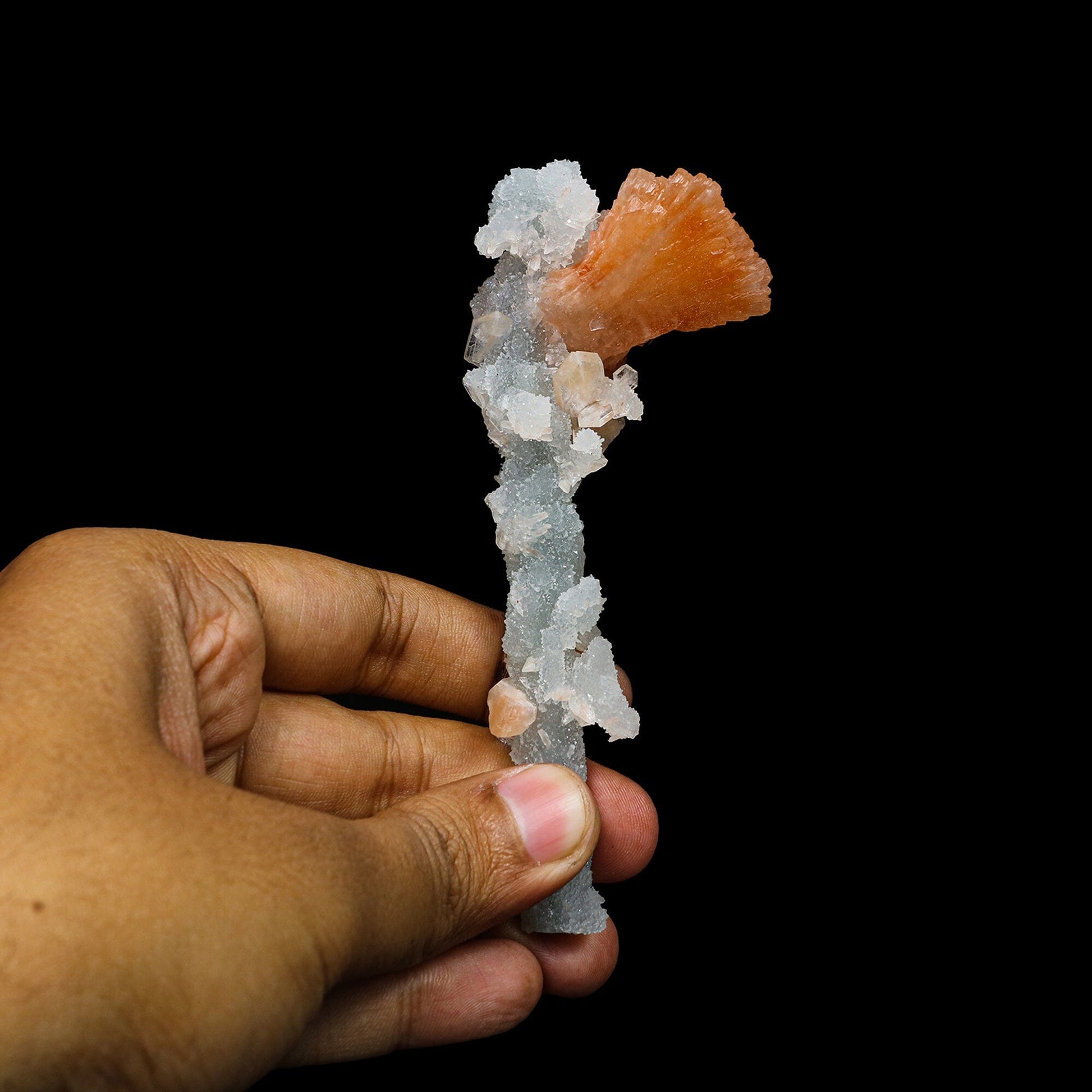 Heulandite with Chalcedony Natural Mineral Specimen – Heulandite