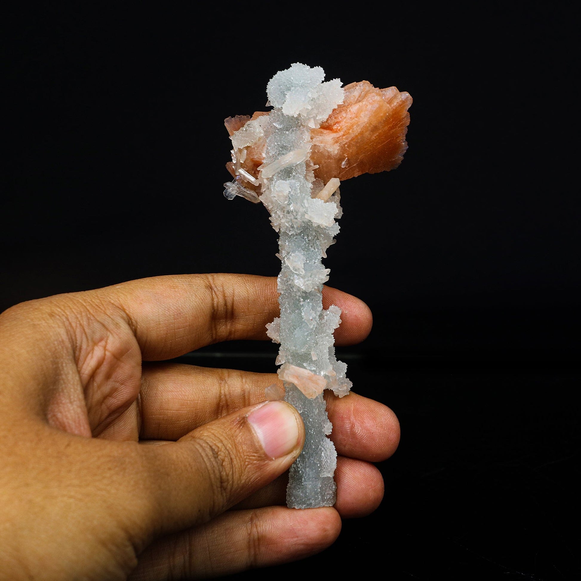 Heulandite with Chalcedony Natural Mineral Specimen – Heulandite