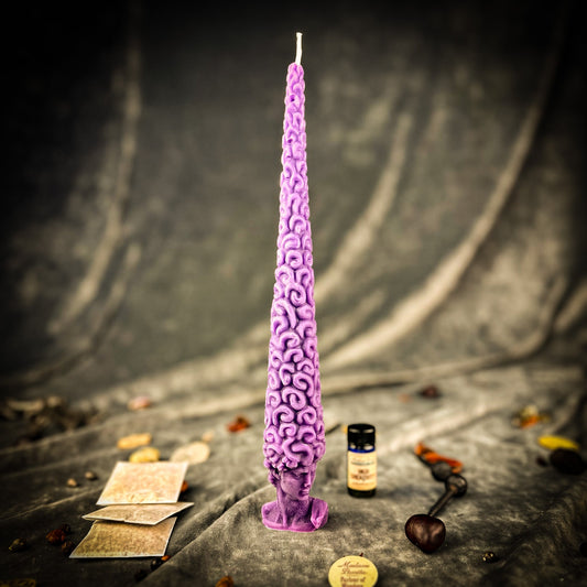 Spiritual Awakening Candle - Higher Consciousness Spell – Purple (Power) Candle Spell Kit