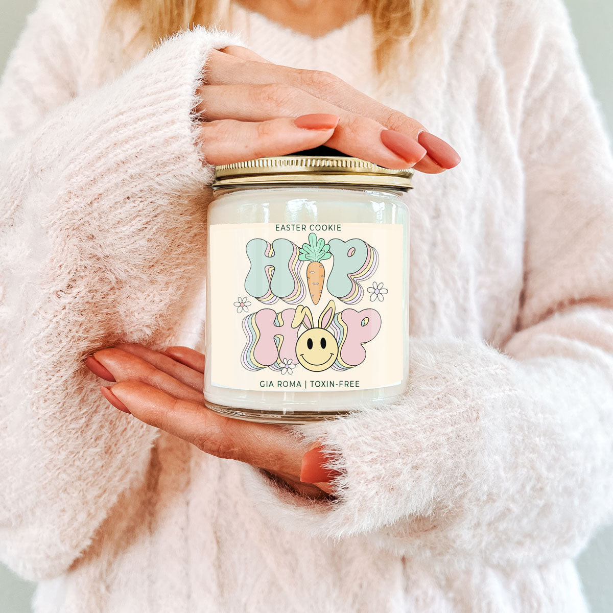 Easter Cookie Retro – Candle