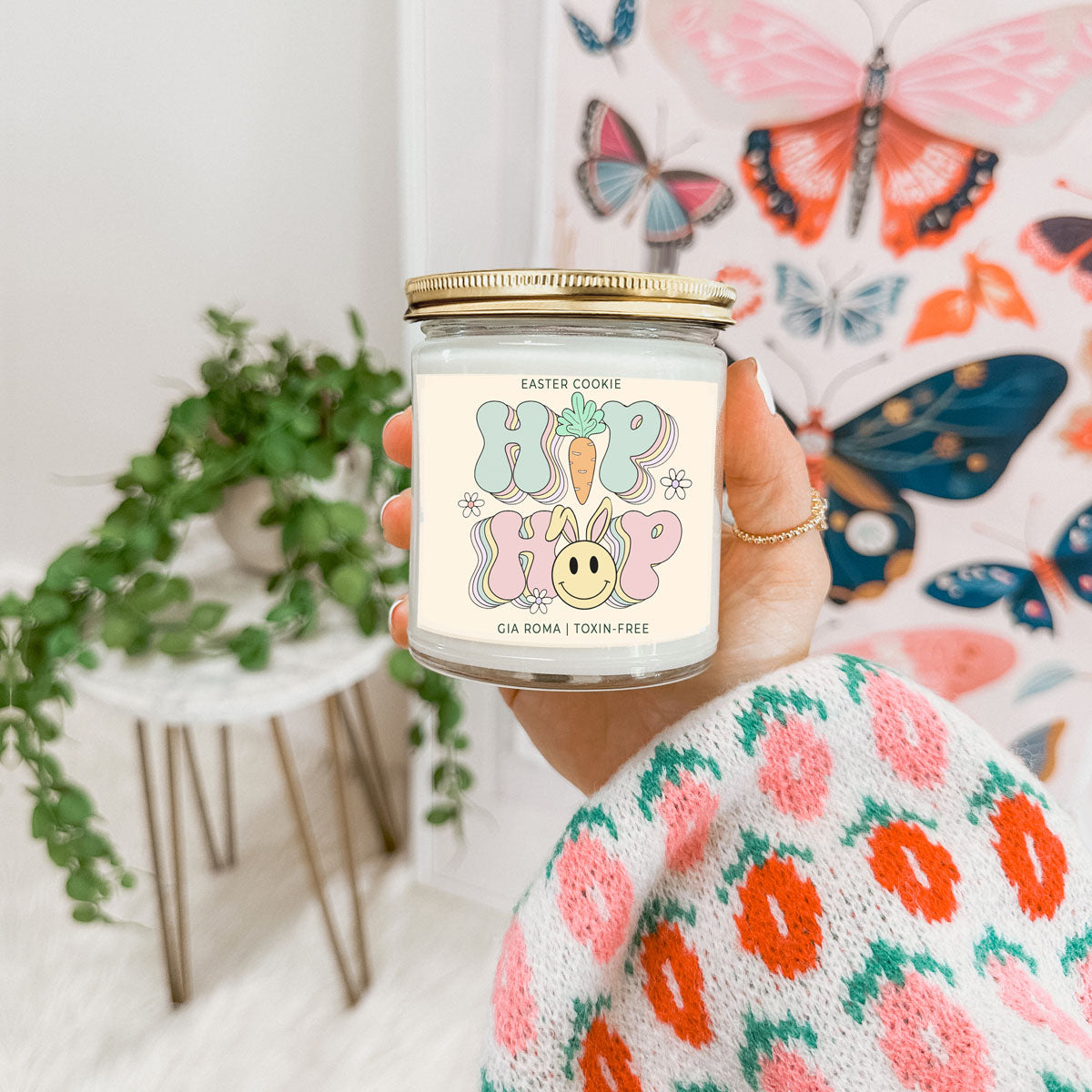 Easter Cookie Retro – Candle