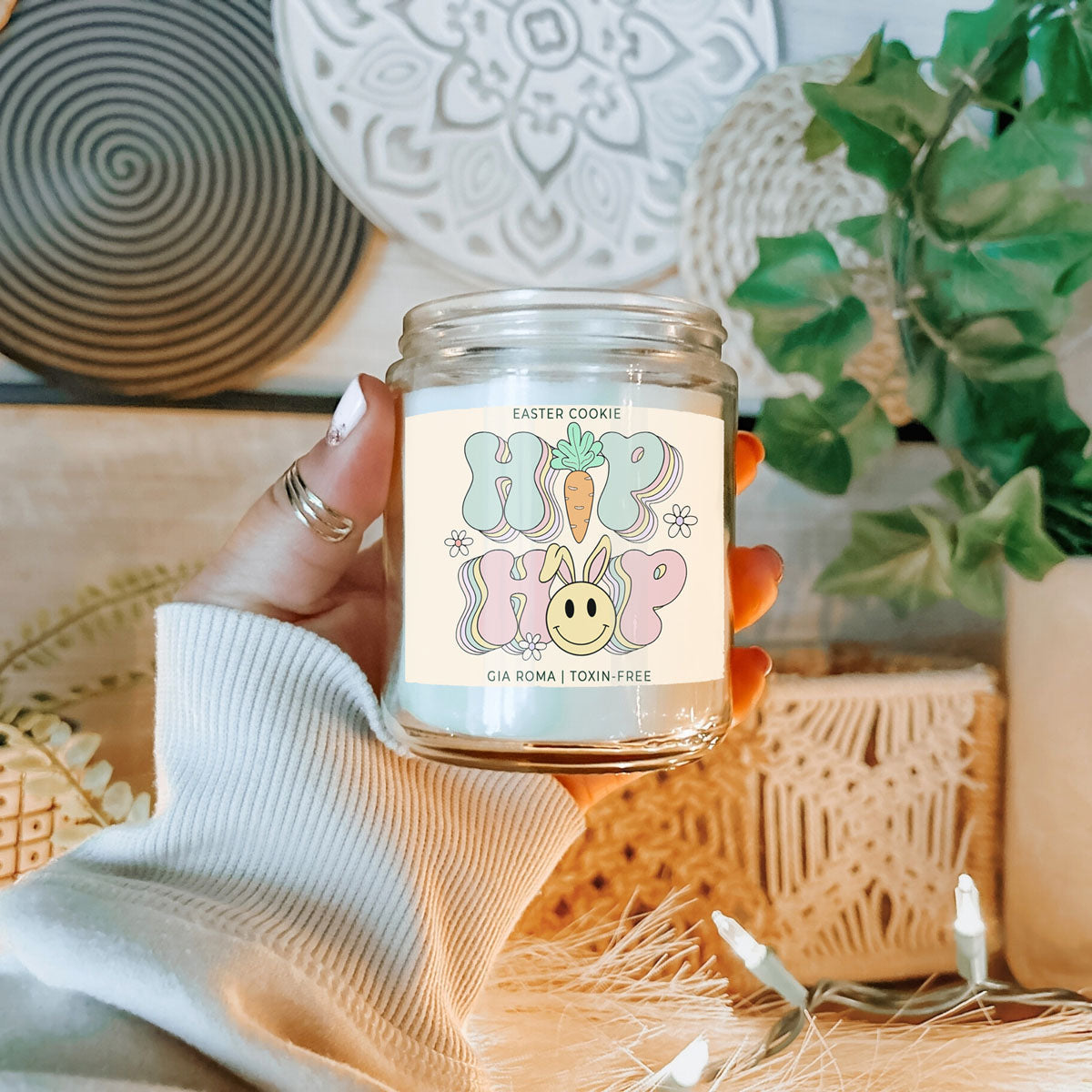 Easter Cookie Retro – Candle