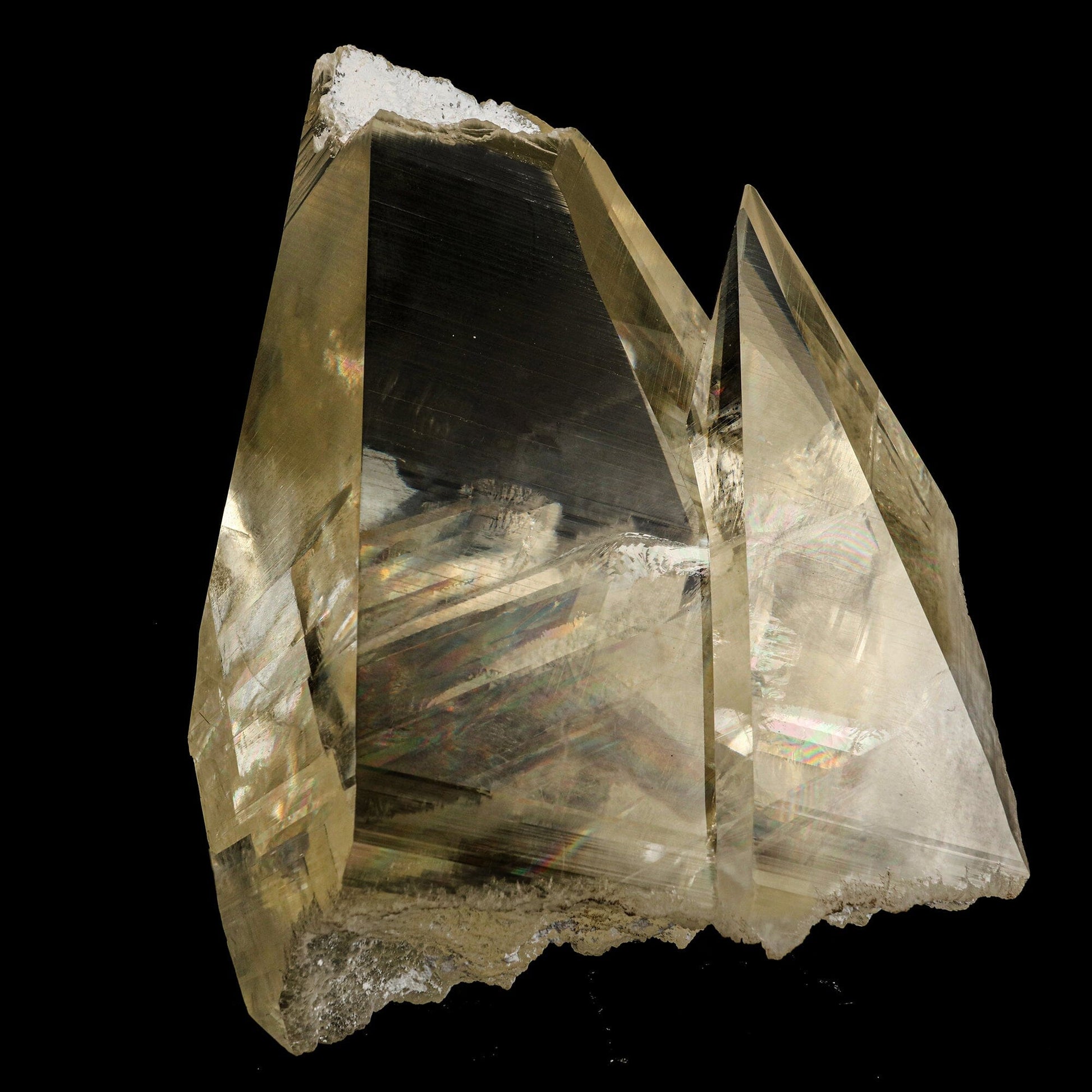 Pyramid Calcite Crystal 8" Champagne - Nashik India – Calcite
