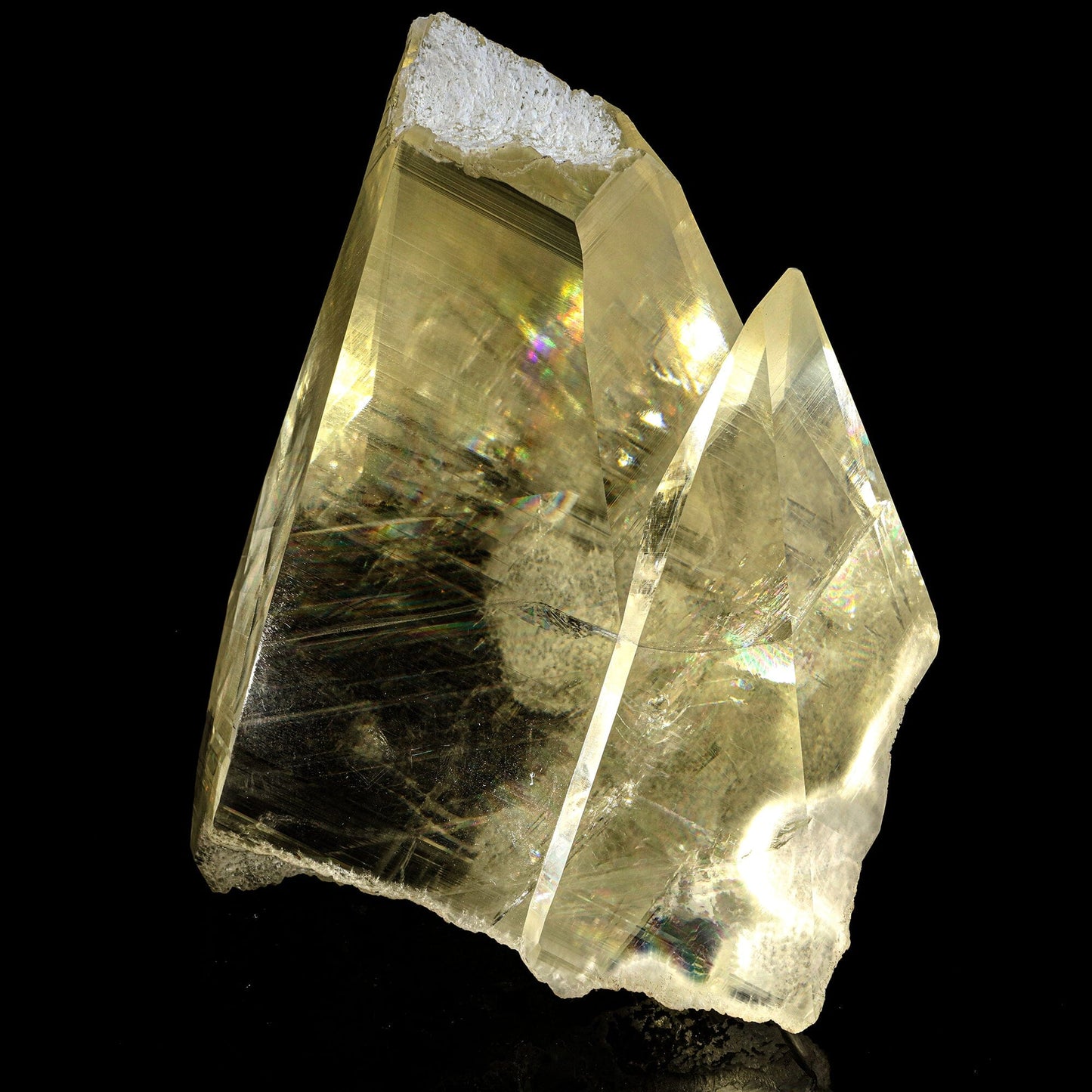 Pyramid Calcite Crystal 8" Champagne - Nashik India – Calcite