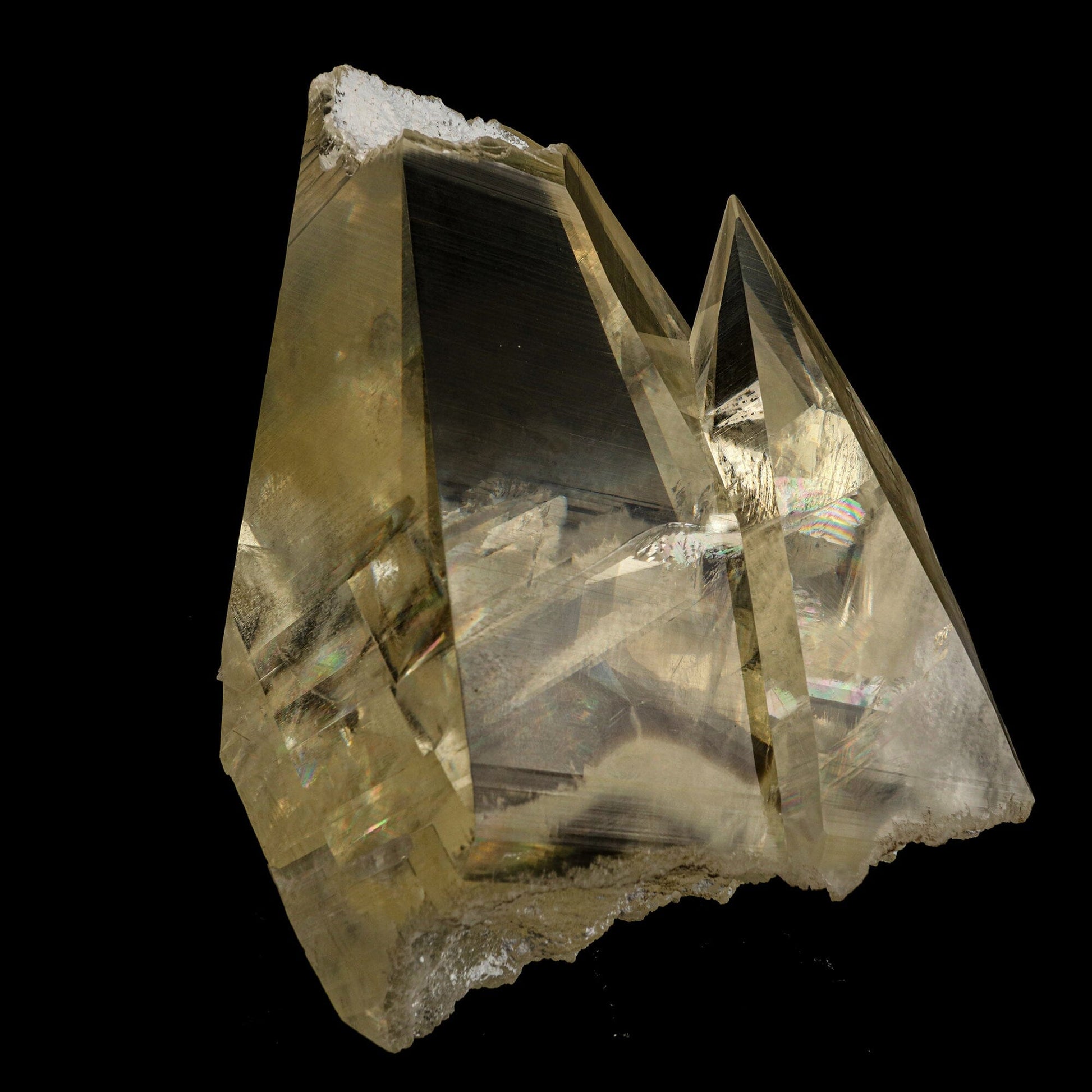 Pyramid Calcite Crystal 8" Champagne - Nashik India – Calcite