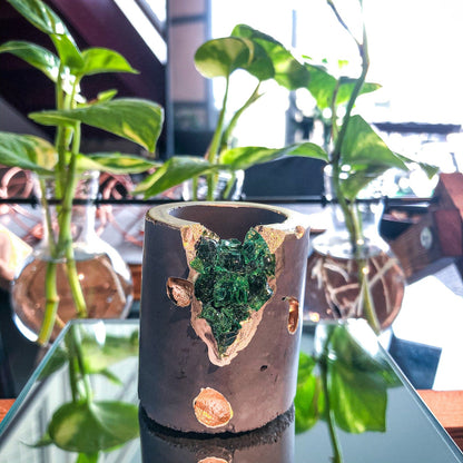 Set of 4 Small Crystal Air Plant Holders - Taper Candle Holders