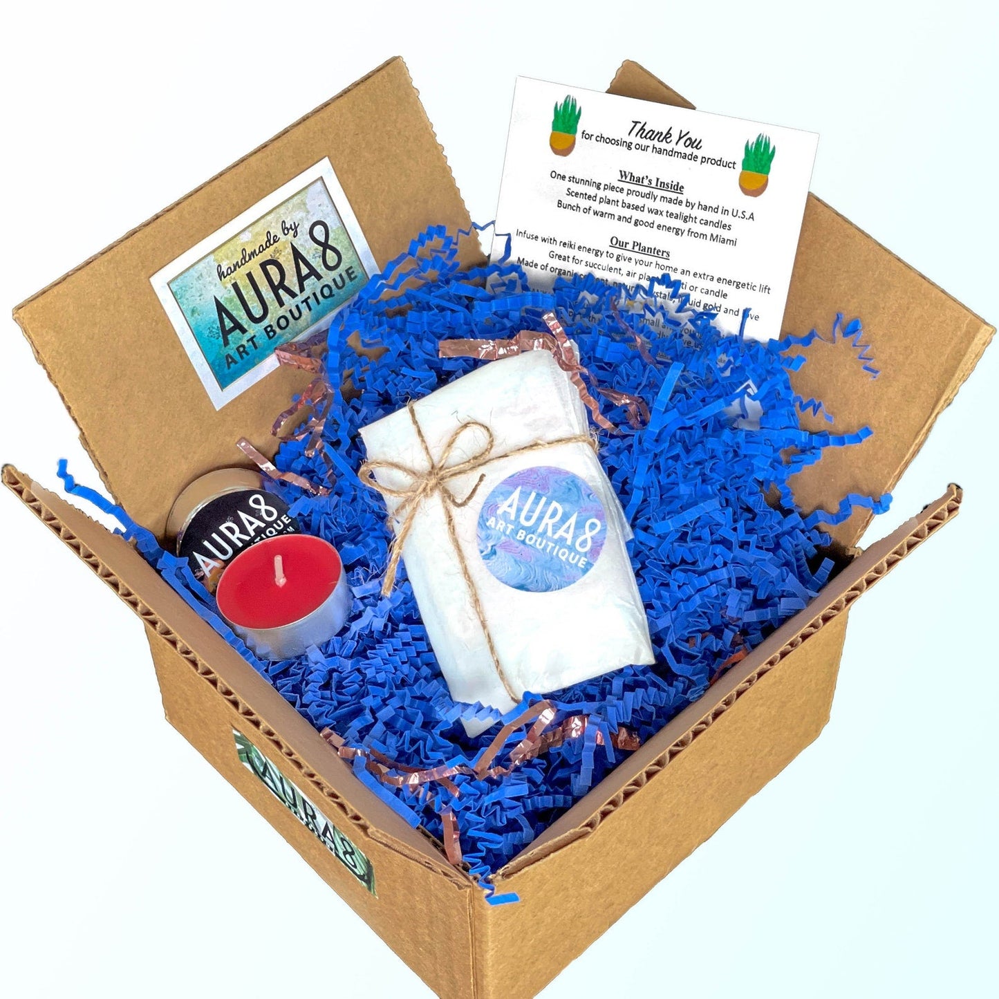 ROSE QUARTZ CANDLE HOLDER