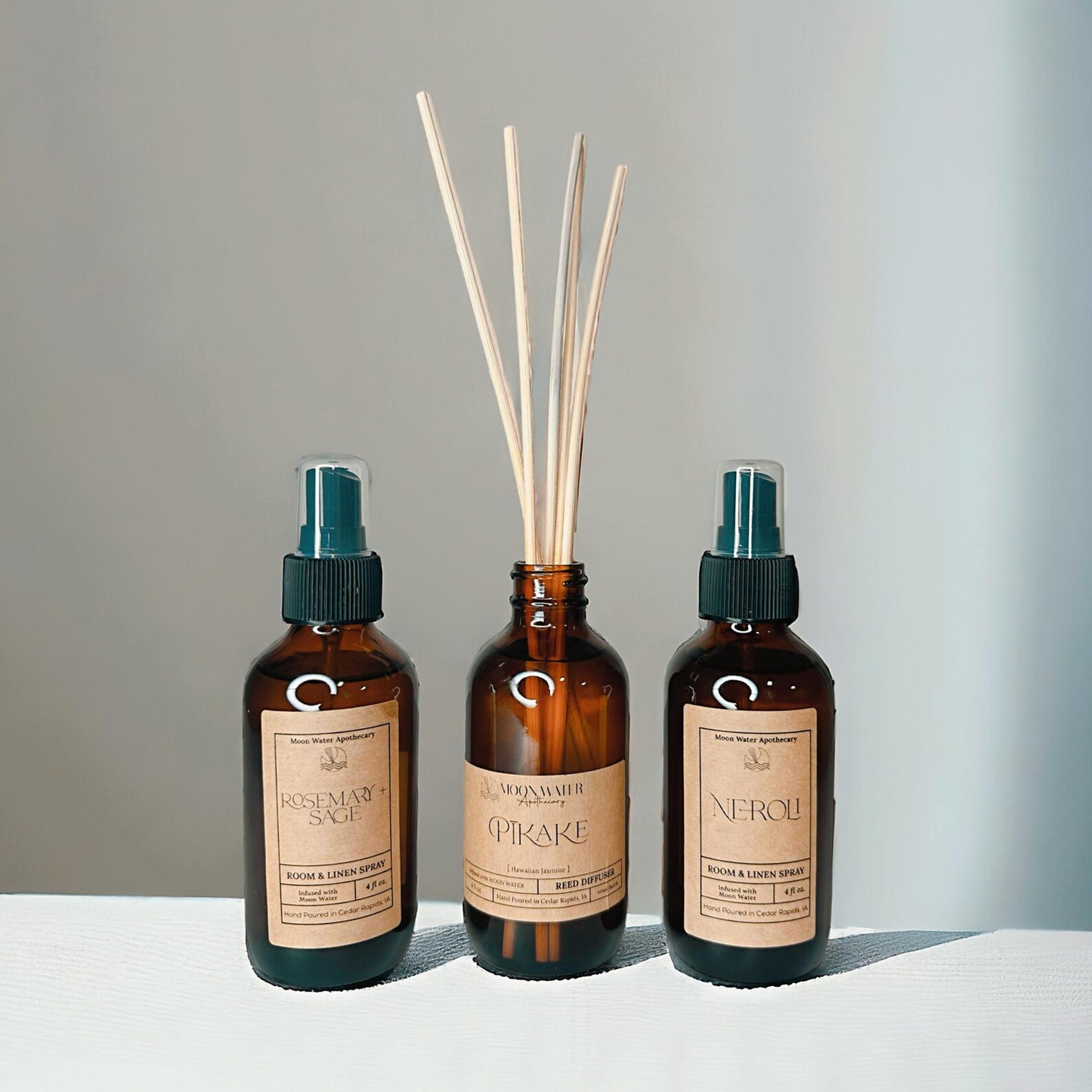 LUNA - Room Spray & Reed Diffuser - CACTUS FLOWER & JADE –