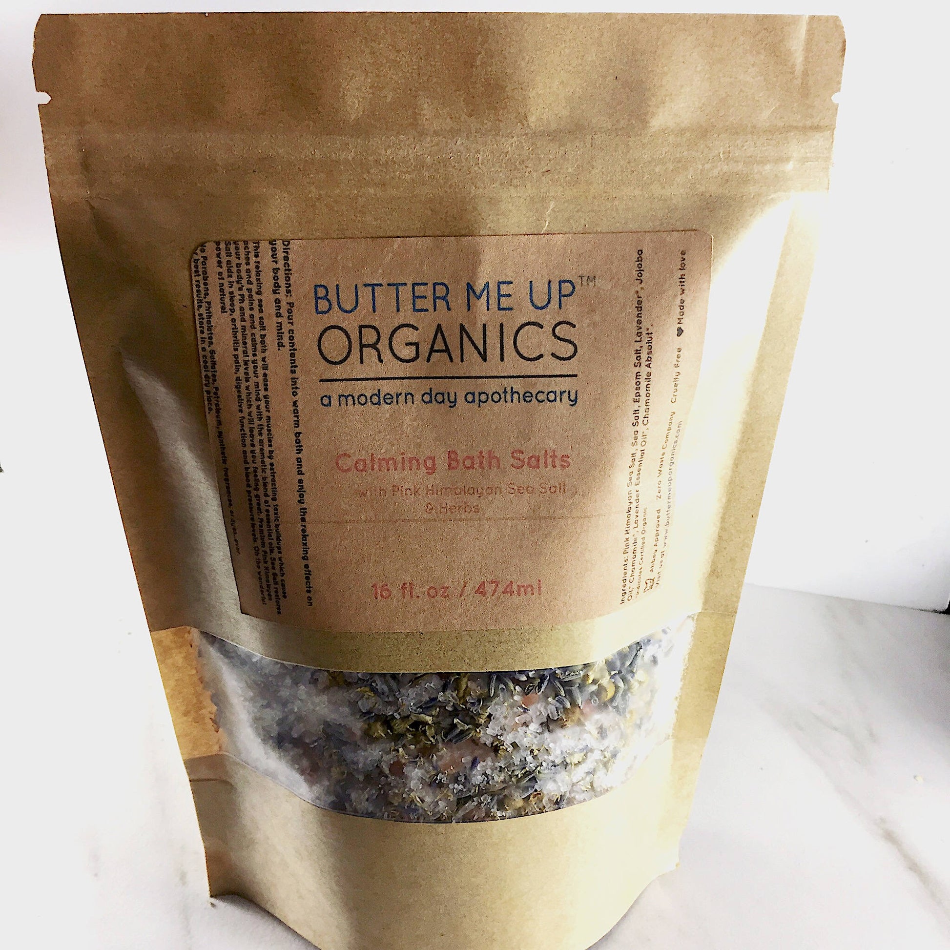 Calming Bath Salts / Detox / Relaxation / Lavender & Chamomile / Essential Oils / Organic Herbs / Herbal Bath Salts for Relaxation Stress – Bath
