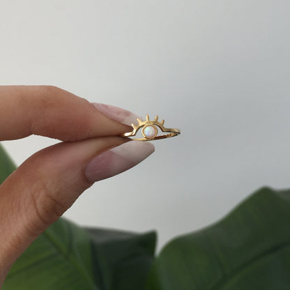 The Opal Evil Eye Ring