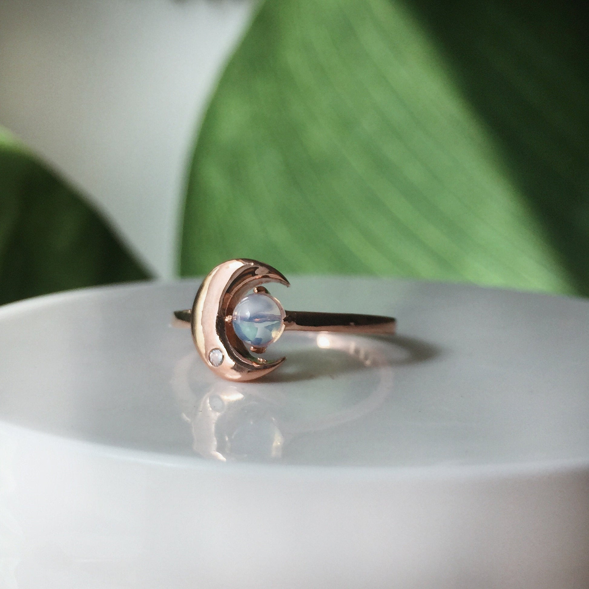 The Moonstone Crescent Ring – Rings