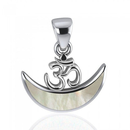 Moon Om Necklace – White Onyx Pendant