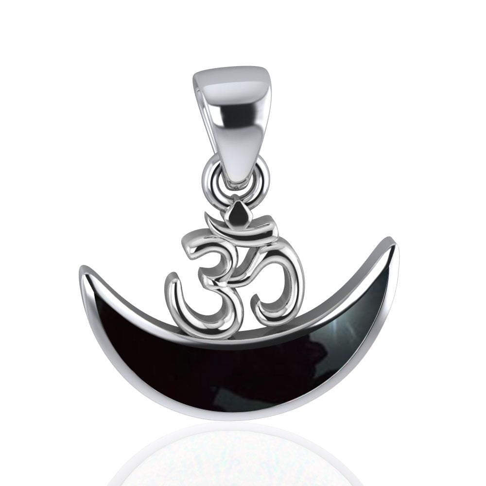 Moon Om Necklace – Black Onyx Pendant