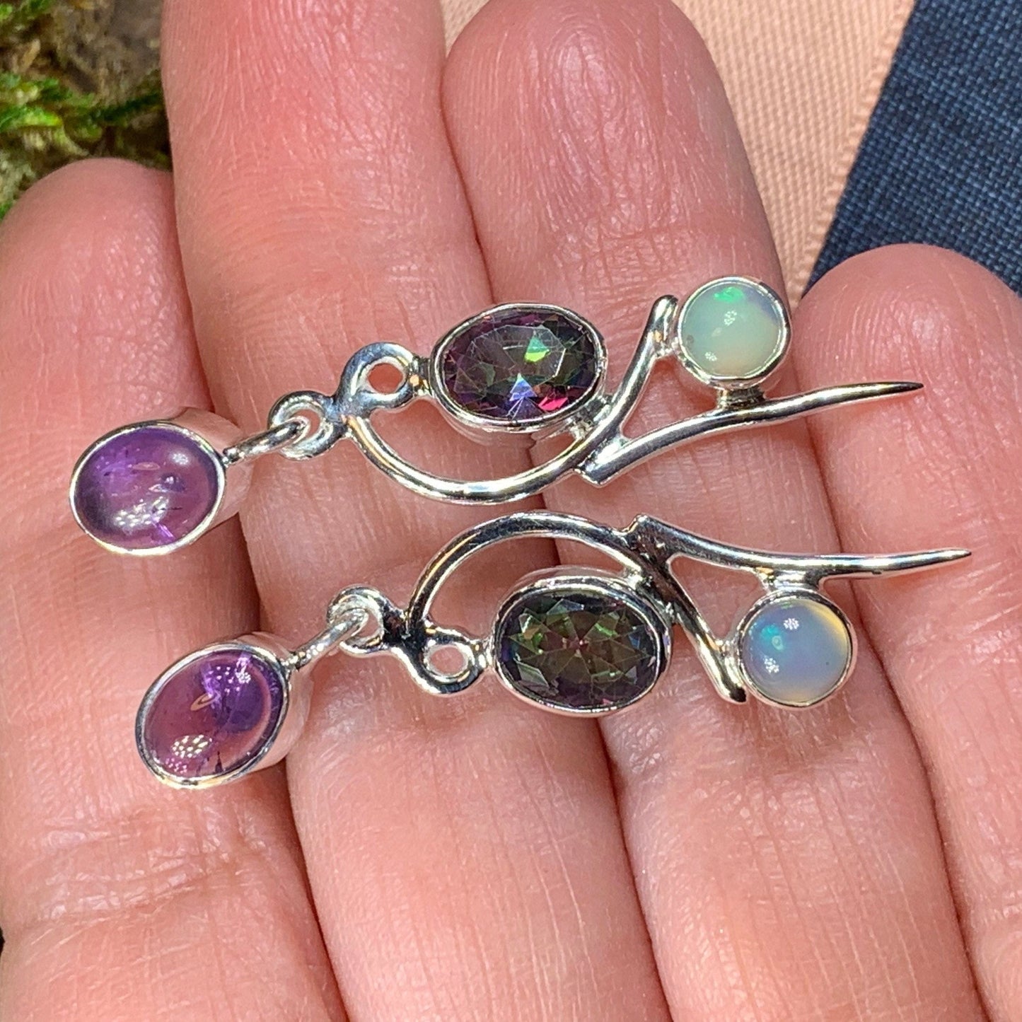 Fairy Waterfall Mystic Topaz Earrings