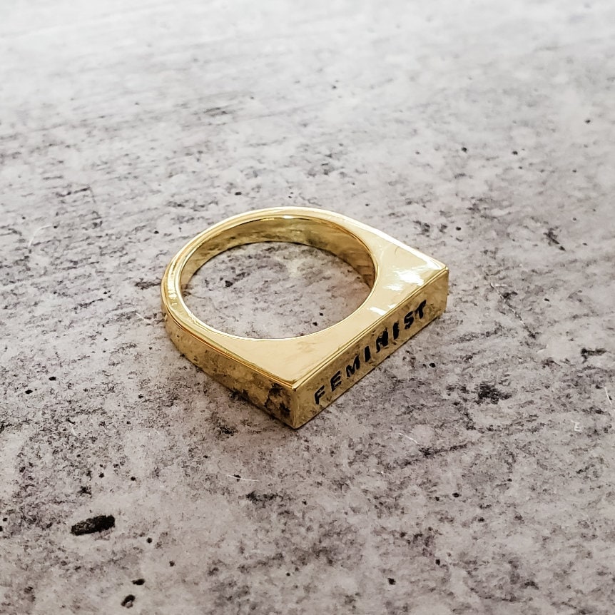PRO CHOICE Gold or Silver Flat Top Ring – Rings