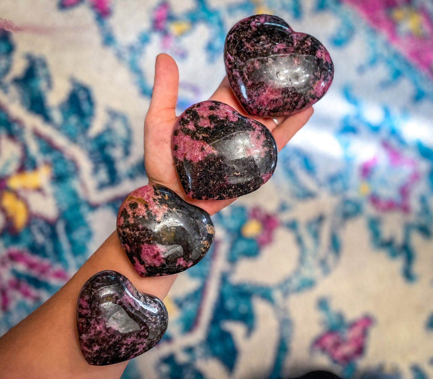 RHODONITE heart –