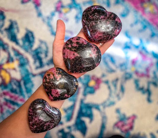 RHODONITE heart –
