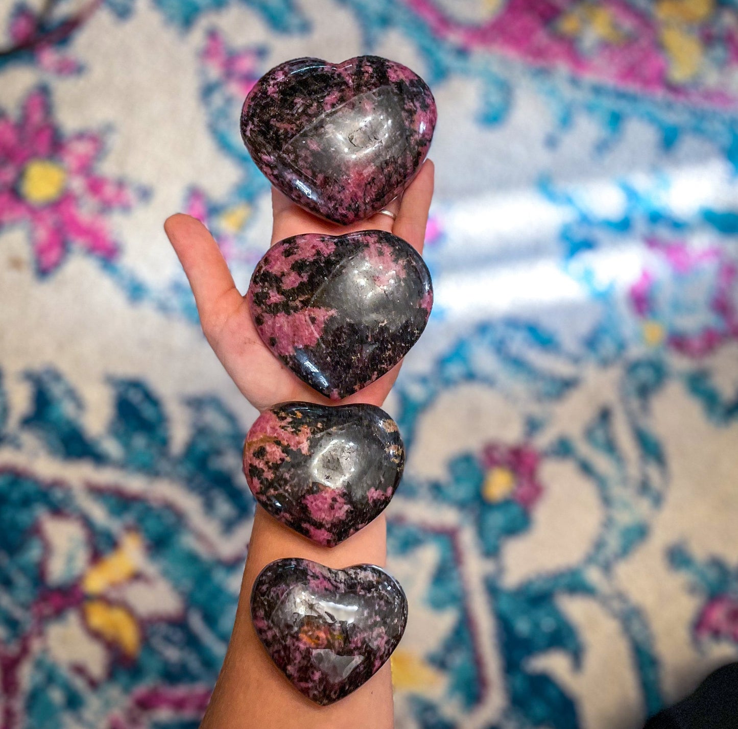 RHODONITE heart –