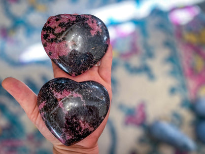 RHODONITE heart –