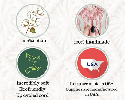 Hand painted macrame botanical wall hanging. Ready to ship.