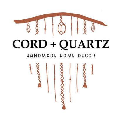 Pink fringeless macrame half mandala wall hanging. Ready to ship.