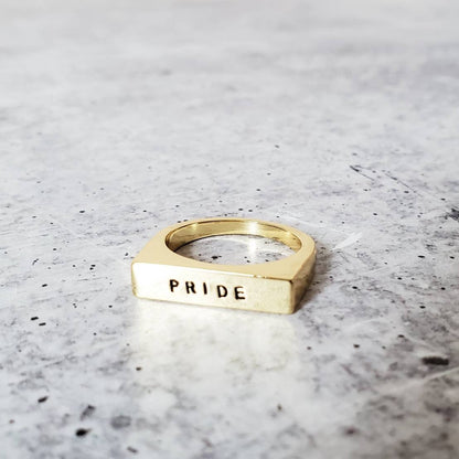 PRIDE LGBTQIA+ - Flat Top Ring