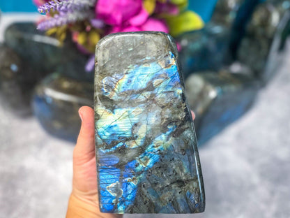 Labradorite Freeform – 3+ lb Polished Crystal with Flash