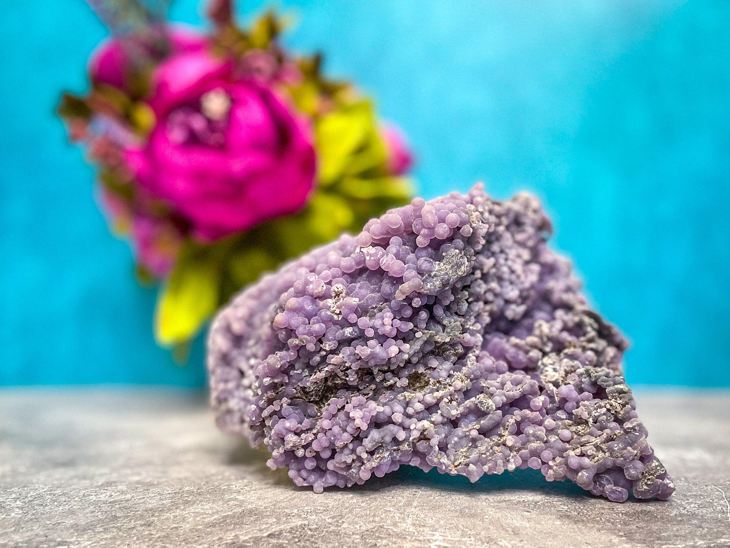 7" LARGE Purple Grape Agate –