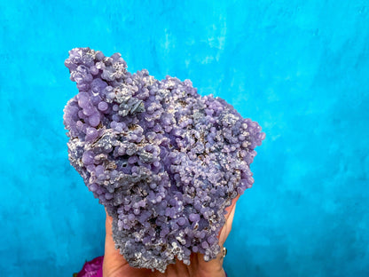 7" LARGE Purple Grape Agate –