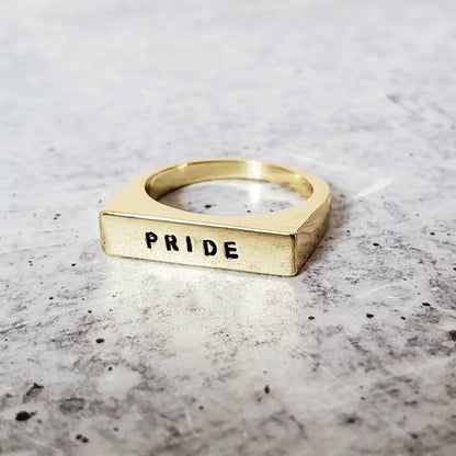 PRIDE LGBTQIA+ - Flat Top Ring