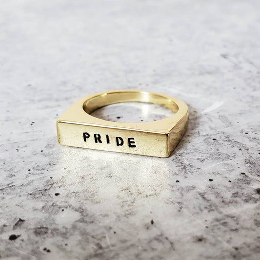 PRIDE LGBTQIA+ - Flat Top Ring