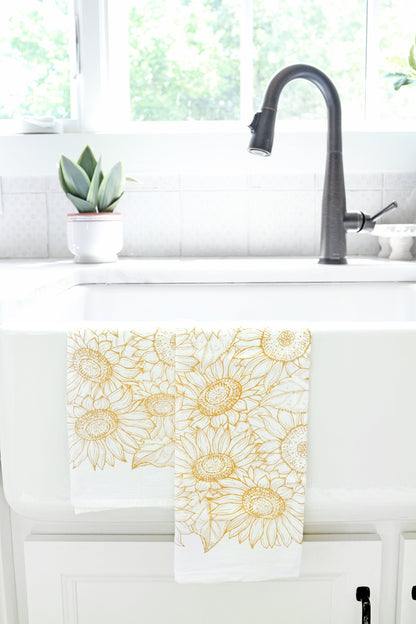 Sunflower Garden Tea Towel – Storefront