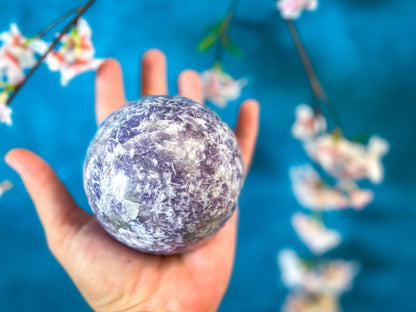 Lepidolite Balls, Lepidolite Sphere, Ethically Sourced Crystals – 650-699 grams
