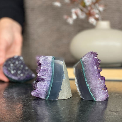 Deep Purple amethyst set (3 pieces)