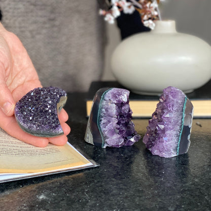 Deep Purple amethyst set (3 pieces)