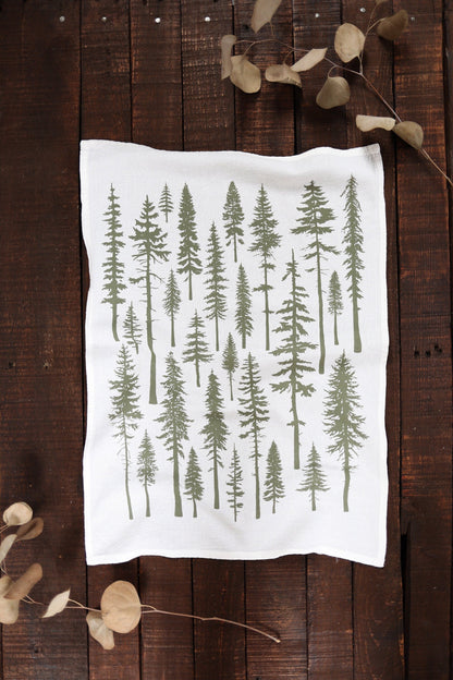 Redwood Trees Tea Towel