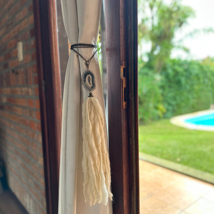 Amethyst Crystal Curtain Tie Backs – Elegant Home Decor Pair