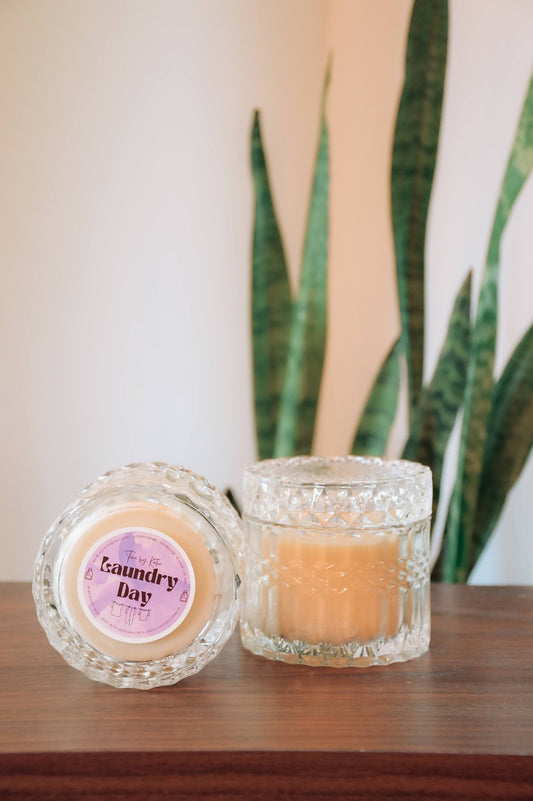 Fresh Laundry Beeswax Candle 7oz - Refillable – non toxic candle