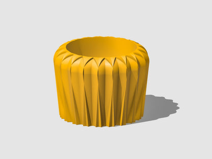 Lunar Bloom Plant Pot | Geometric Faceted Planter – Pots & Planters