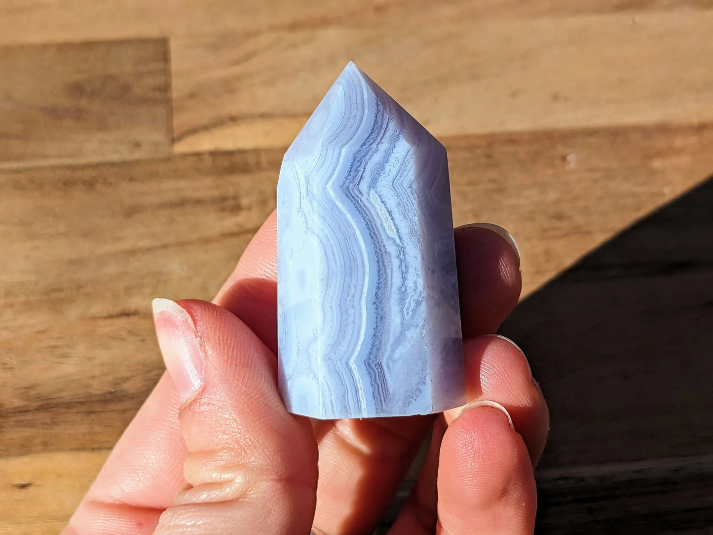 Blue Lace Agate Tower –