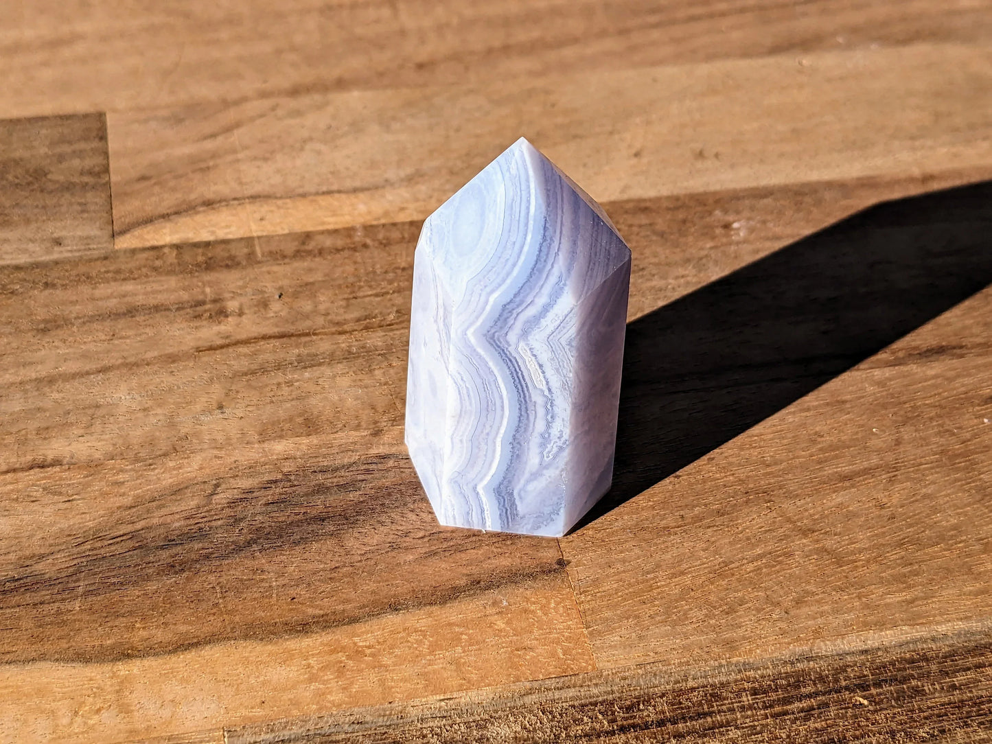 Blue Lace Agate Tower –