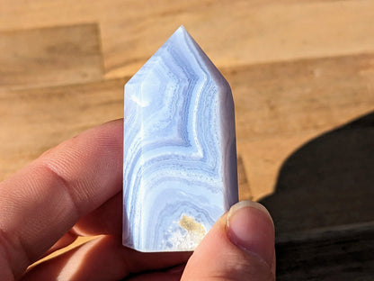 Blue Lace Agate Tower –